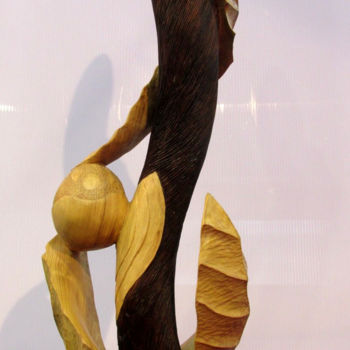 雕塑 标题为“L'eveil” 由Frédéric Boiron, 原创艺术品, 木