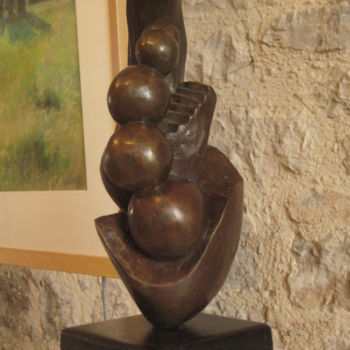 Sculpture titled "Vibration pour la v…" by Frédéric Boiron, Original Artwork, Metals