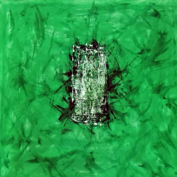 Peinture intitulée "Tour de vert" par Frédéric Bouillet, Œuvre d'art originale, Acrylique