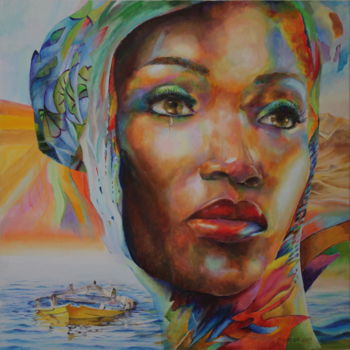 Painting titled "the-immigrant.jpg" by Frederick Gingell, Original Artwork, Oil