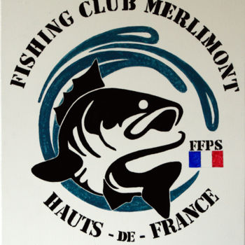 Arts numériques intitulée "Logo du Fishing Clu…" par Fred Mahieu, Œuvre d'art originale, Photo montage