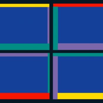 Peinture intitulée "Rectangles" par Frédéric Pierret, Œuvre d'art originale, Autre