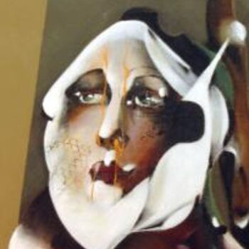 Peinture intitulée "LA FEMME FLEUR" par Frederik Bellanger, Œuvre d'art originale, Huile