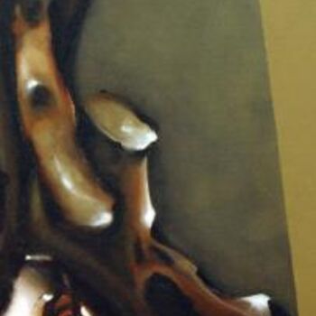 Peinture intitulée "L'HOMME TRONC" par Frederik Bellanger, Œuvre d'art originale, Huile