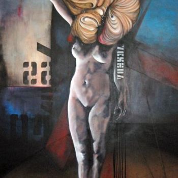 Peinture intitulée "La Magdaléene" par Frederik Bellanger, Œuvre d'art originale, Huile