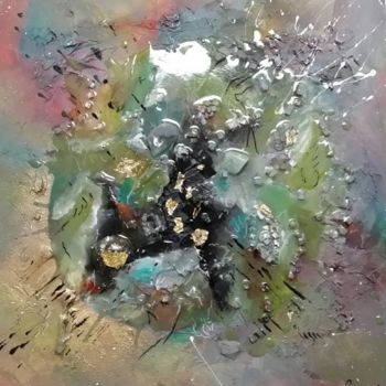 Painting titled "Cosmos-The-Hole." by Frédérique Chabin-Rivière, Original Artwork, Acrylic