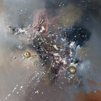 Peinture intitulée "Éruption" par Frédérique Chabin-Rivière, Œuvre d'art originale, Acrylique