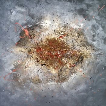 Peinture intitulée "Pépite" par Frédérique Chabin-Rivière, Œuvre d'art originale, Acrylique Monté sur Châssis en bois