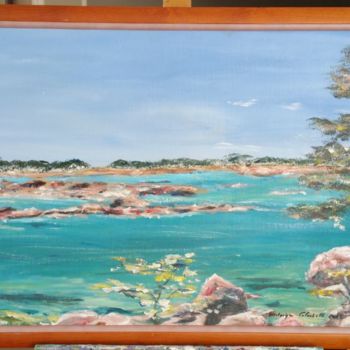 Pintura intitulada "Paysage-bretagne, G…" por Frederique Colombelle, Obras de arte originais, Acrílico