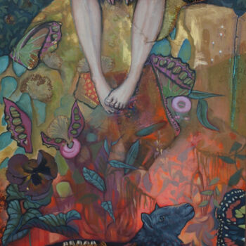 Pintura titulada "" La Transfiguratio…" por Frédérique Lecoq, Obra de arte original, Acrílico Montado en Bastidor de camilla…