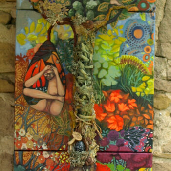 Peinture intitulée "" l'Arbre des Possi…" par Frédérique Lecoq, Œuvre d'art originale, Acrylique Monté sur Châssis en bois