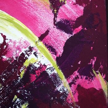 Painting titled "Purple 3" by Frédérique Louvet, Original Artwork, Acrylic