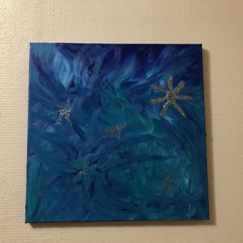 Painting titled "Abysse" by Frédérique Mosimann, Original Artwork, Acrylic