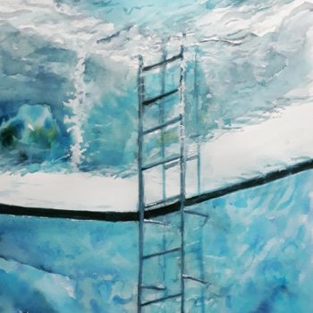 Pintura titulada "Underwater" por Freeneuron, Obra de arte original, Acuarela