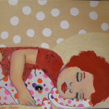 Peinture intitulée "la sieste" par Frederique Chaplet, Œuvre d'art originale