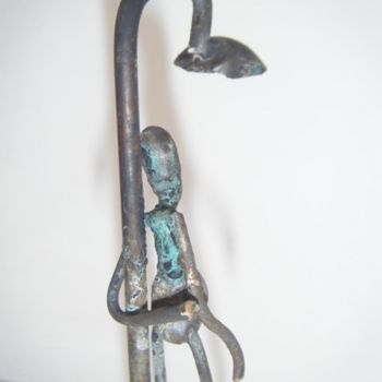 Skulptur mit dem Titel "La fille du coin de…" von Fredeuhe, Original-Kunstwerk