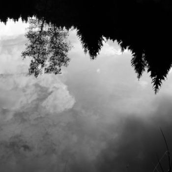 Photography titled "Reflets noirs et bl…" by Frédérique Vallee, Original Artwork, Non Manipulated Photography