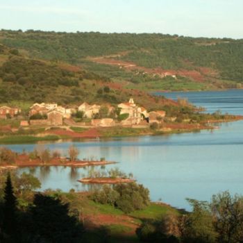 Photographie intitulée "Lac du Salagou" par Frédérique Ziolko, Œuvre d'art originale