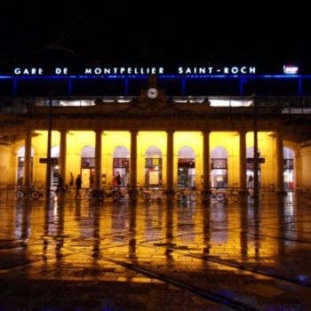 Photography titled "Gare de Montpellier" by Frédérique Ziolko, Original Artwork