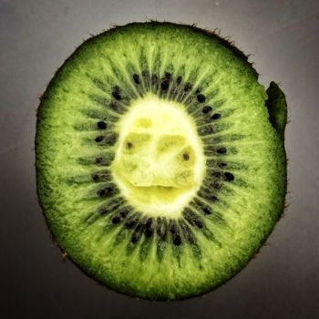 Fotografía titulada "Kiwi face" por Fred Goldzak, Obra de arte original