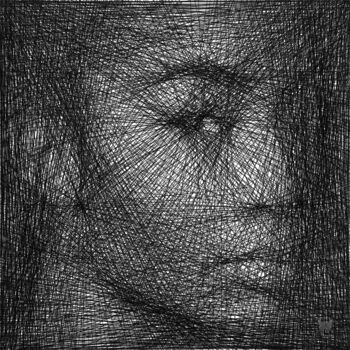 Digitale Kunst mit dem Titel "Regard Out Of Lines…" von Frédéric Durieu & Nathalie Erin, Original-Kunstwerk, 2D digitale Arb…