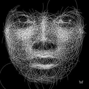 Digital Arts titled "Ethnic Out Of Curve…" by Frédéric Durieu & Nathalie Erin, Original Artwork, 2D Digital Work Mounted on…