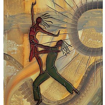 Malerei mit dem Titel "The Dancers" von Fred Odle, Original-Kunstwerk, Acryl