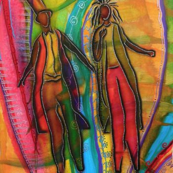 Pintura titulada "stiltmen" por Fred Odle, Obra de arte original, Acrílico