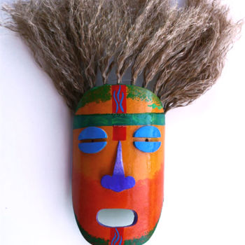 Artigianato intitolato "mask2014-5.jpg" da Fred Odle, Opera d'arte originale