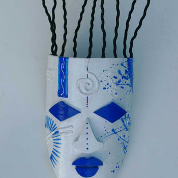 Artigianato intitolato "mask2014-c.jpg" da Fred Odle, Opera d'arte originale