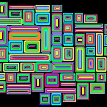 Digital Arts titled "cube" by Fredreic Bourdon, Original Artwork, Digital Painting