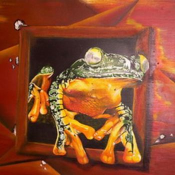 Peinture intitulée "The Frog" par Jaquelin Und Manfred Freiberger, Œuvre d'art originale, Autre