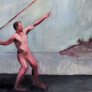 Pittura intitolato "Low Tide" da Freya Platts Costeloe, Opera d'arte originale, Olio