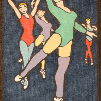 Prenten & gravures getiteld "Ballettänzerinnen" door Friedrich Alexander Großkopf, Origineel Kunstwerk, Digitale afdruk