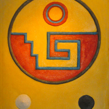 Sculpture titled "O.T" by Friedrich Stellmach, Original Artwork, Clay Mounted on Wood Panel