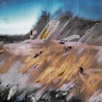 Painting titled "burning down the sn…" by Friedrich Zettl, Original Artwork, Ink