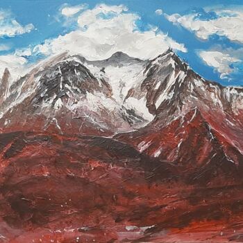 Painting titled "Mountain View" by Pavel Apilat, Original Artwork, Acrylic