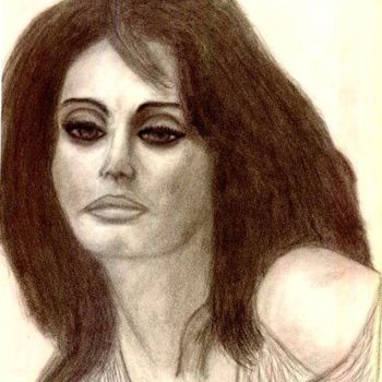 Disegno intitolato "Sophia Loren" da Frixo666, Opera d'arte originale