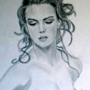 Drawing titled "Nicole Kidman" by Frixo666, Original Artwork