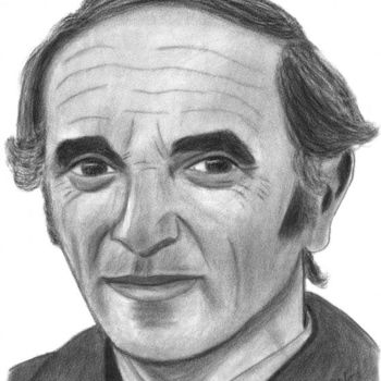 图画 标题为“Charles Aznavour” 由Frixo666, 原创艺术品