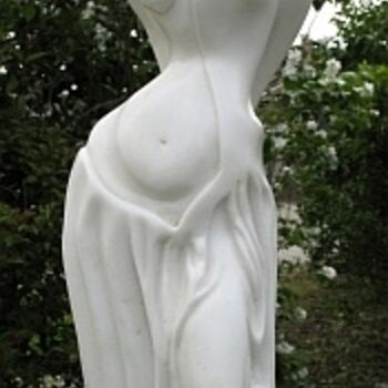 Sculpture intitulée "Blanche" par Gilbert Frizon, Œuvre d'art originale