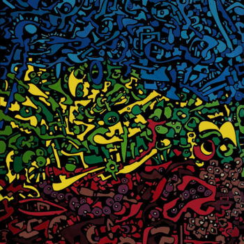 Pintura titulada "istamboul" por Frob, Obra de arte original, Acrílico