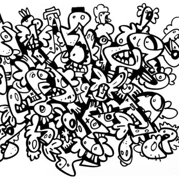 Картина под названием "wing" - Frob, Подлинное произведение искусства, Акрил Установлен на Деревянная рама для носилок