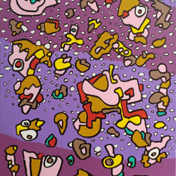 Malerei mit dem Titel "violetta" von Frob, Original-Kunstwerk, Acryl