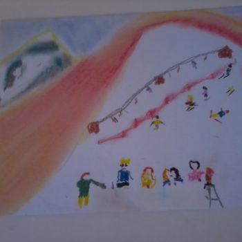Painting titled "schnee" by Fs, Original Artwork