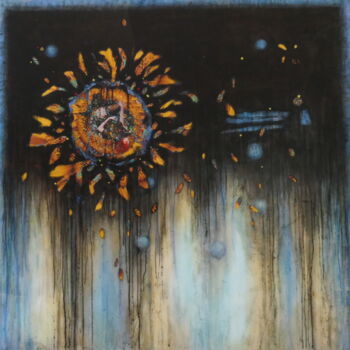 Картина под названием "Perdre le fil" - Helene Fuhs, Подлинное произведение искусства, Акрил Установлен на Деревянная рама д…