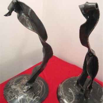 Sculpture intitulée "Variation metalliqu…" par Vincent Libecq, Œuvre d'art originale