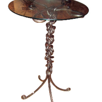 Sculpture intitulée "Table scoubidou" par Vincent Libecq, Œuvre d'art originale