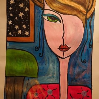 Painting titled "Avvocati" by Latini, Original Artwork, Acrylic