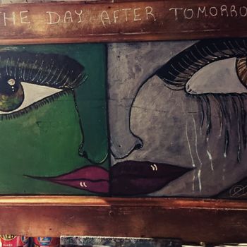 Painting titled "The day afther tomo…" by Latini, Original Artwork, Acrylic